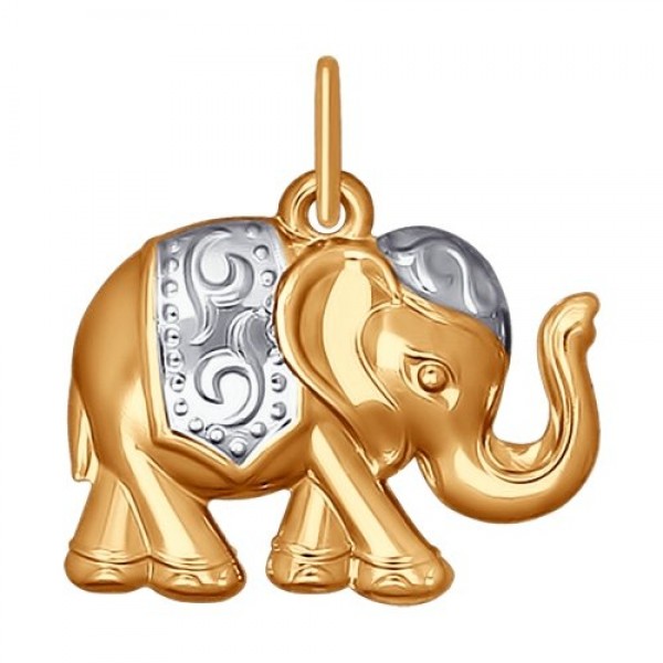 Подвеска из золота "Слон"