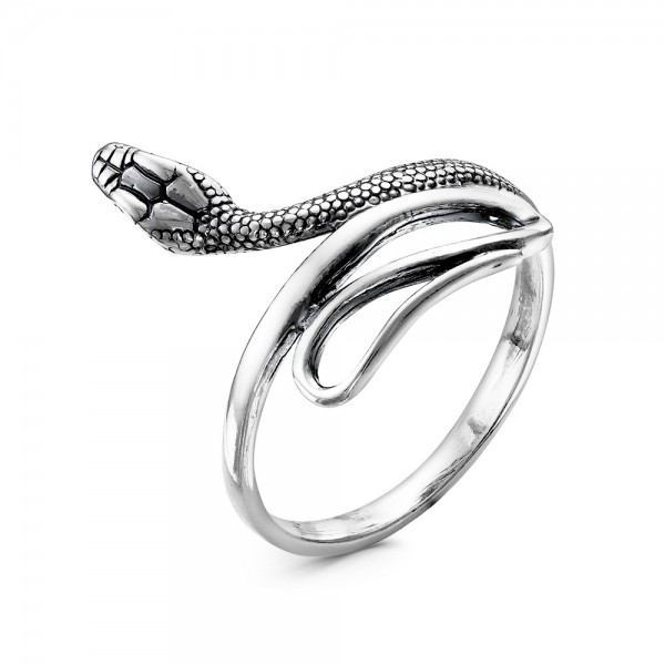 Кольцо из серебра "Змея"