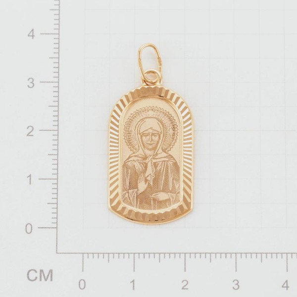 Икона из золота "Святая Блаженная Матрона Московская"