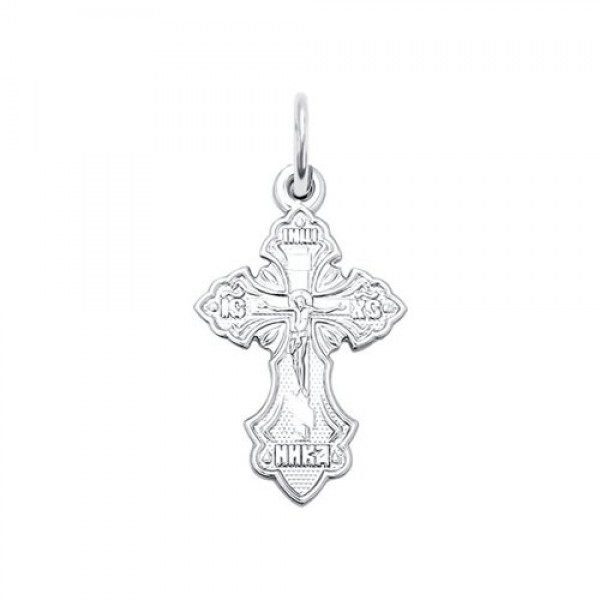 Крест из серебра православный