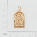 Иконка из золота Пресвятая Богородица Казанская