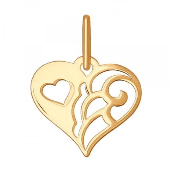 Подвеска из золота "Сердце"